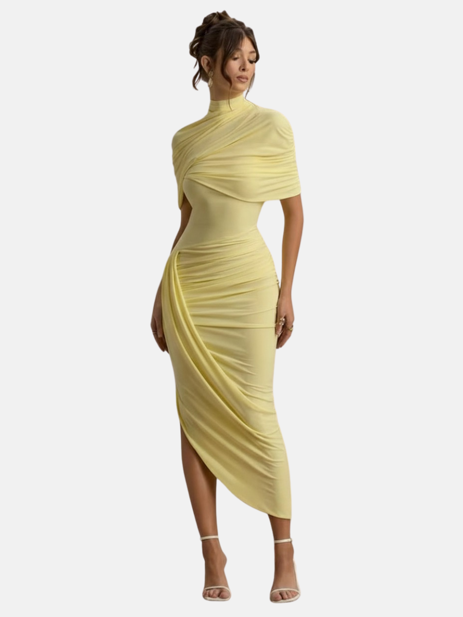 Vestido Longo Assimétrico