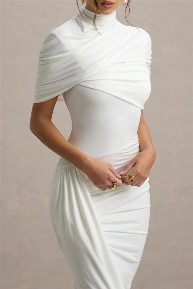 Vestido Longo Assimétrico