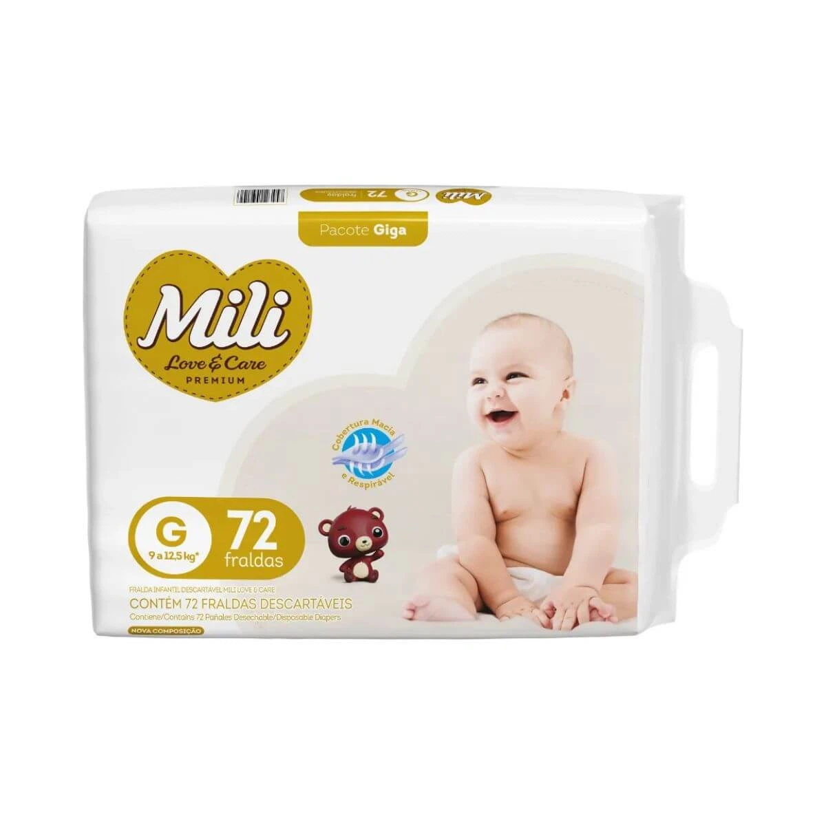 FRALDA MILI LOVE CARE GIGA G C/72UN — Mili | Farmácia Resyla