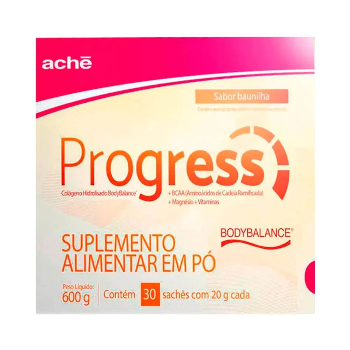 PROGRESS SUPLEMENTO ALIMENTAR EM PÓ SABOR BAUNILHA C/30 SACHÊS - ACHE — Ache | Farmácia Resyla