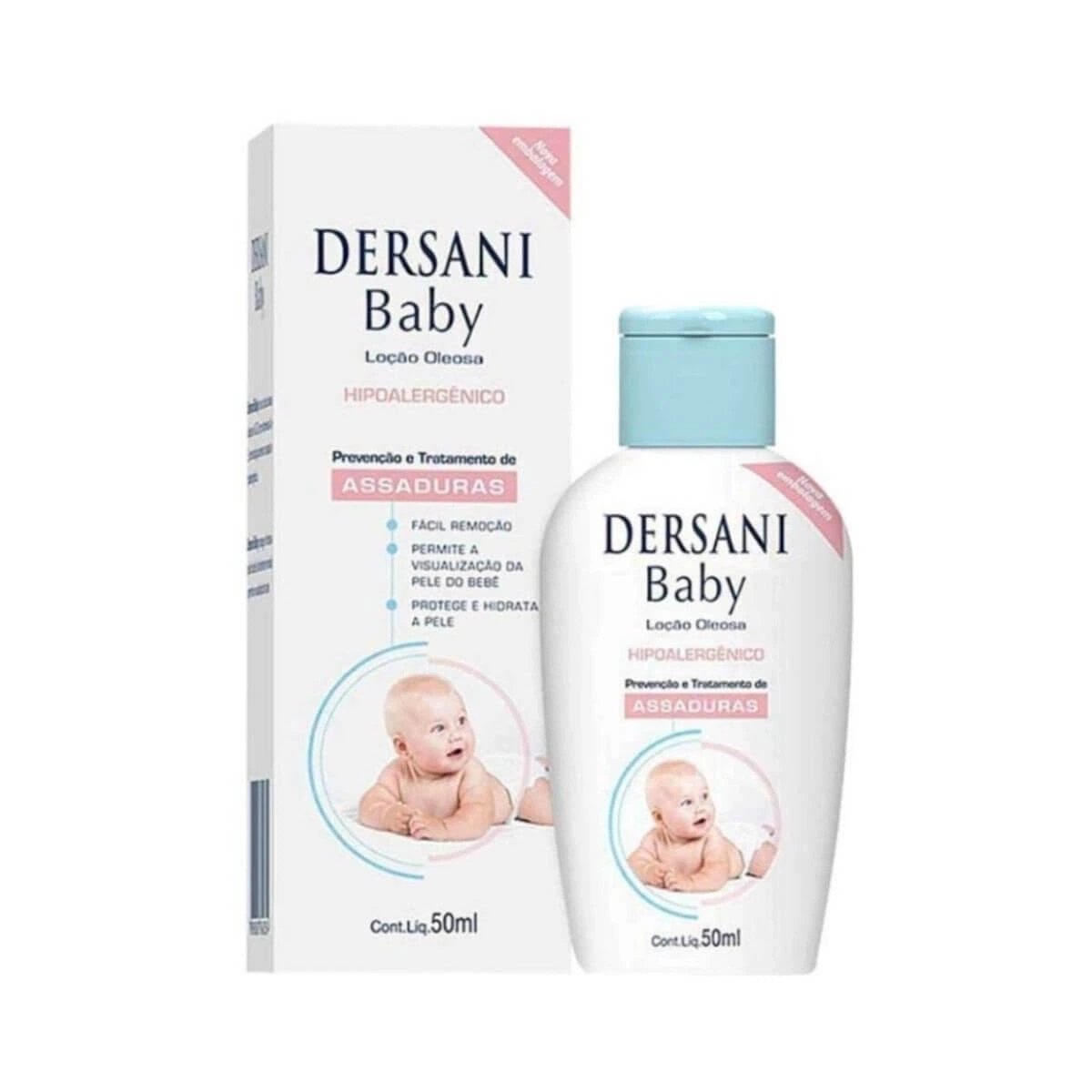 LOÇÃO PARA ASSADURAS DERSANI BABY 50ML - SANIPLAN — Dersani | Farmácia Resyla