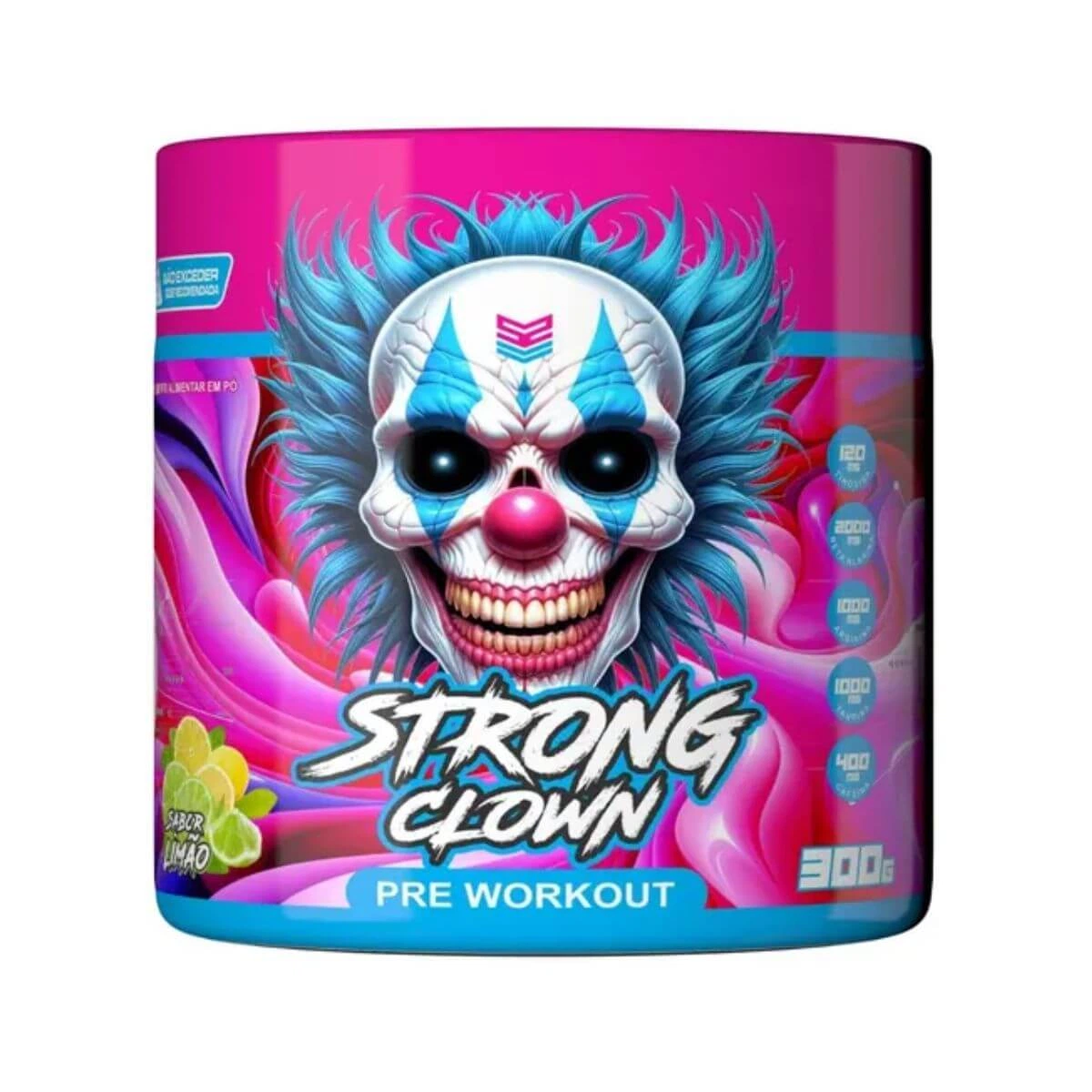 PRÉ-TREINO STRONG CLOWN STAY STRONG SABOR LIMÃO 300G — Stay Strong | Farmácia Resyla