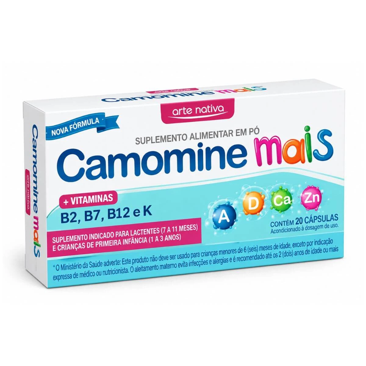 CAMOMINE MAIS 20CAPS - ARTE NATIVA — Arte Nativa | Farmácia Resyla