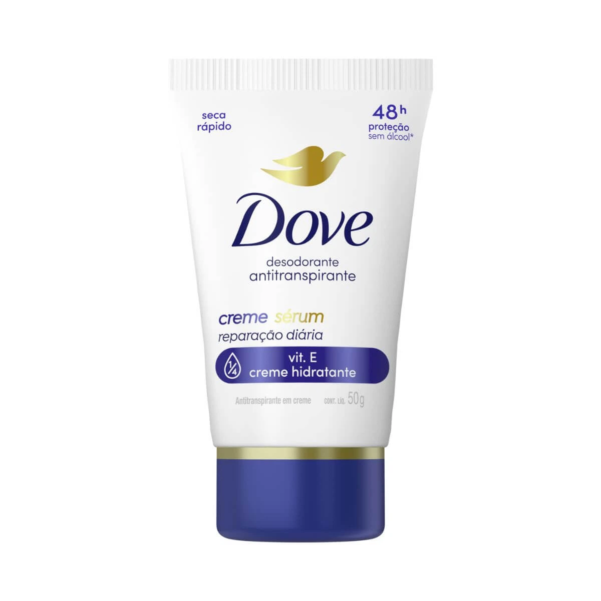 DESODORANTE ANTITRANSPIRANTE CREME DOVE SÉRUM REPARAÇÃO DIÁRIA FEMININO 50G — Dove | Farmácia Resyla
