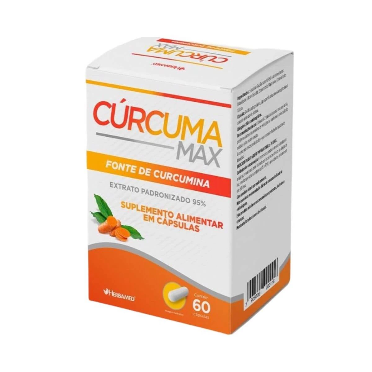 CÚRCUMA MAX 400MG 60 CÁPSULAS - HERBAMED — Herbamed | Farmácia Resyla