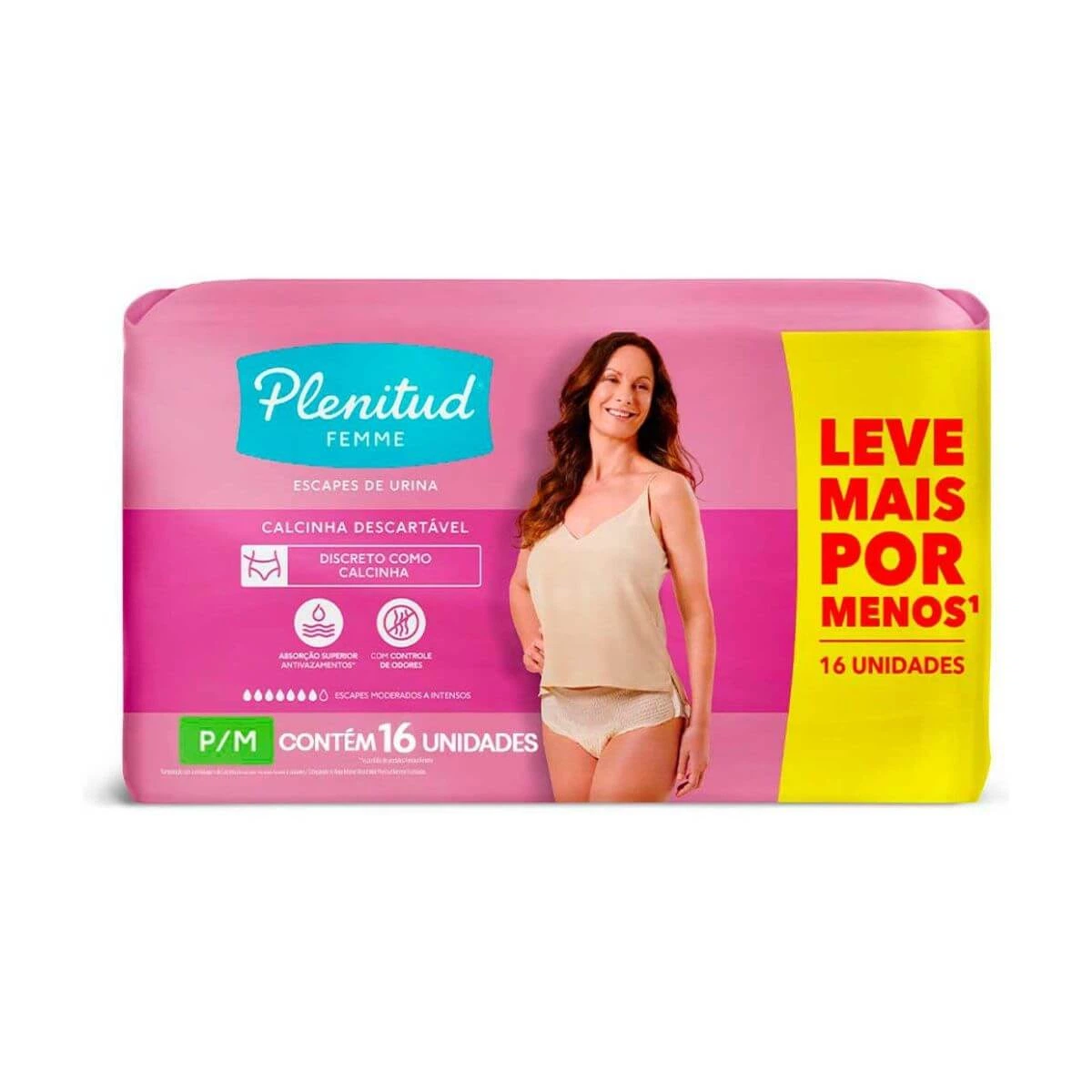 FRALDA GERIÁTRICA PLENITUD FEMME P/M C/16UN — Plenitud | Farmácia Resyla