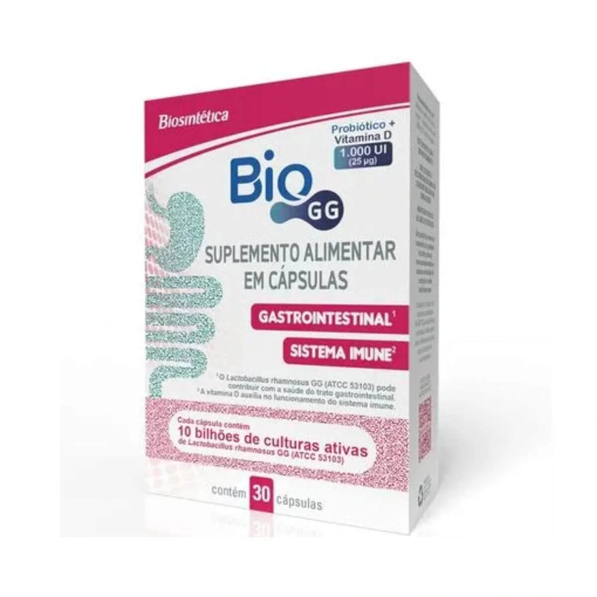 BIO GG PROBIÓTICO 30 CÁPSULAS - ACHE — Ache | Farmácia Resyla