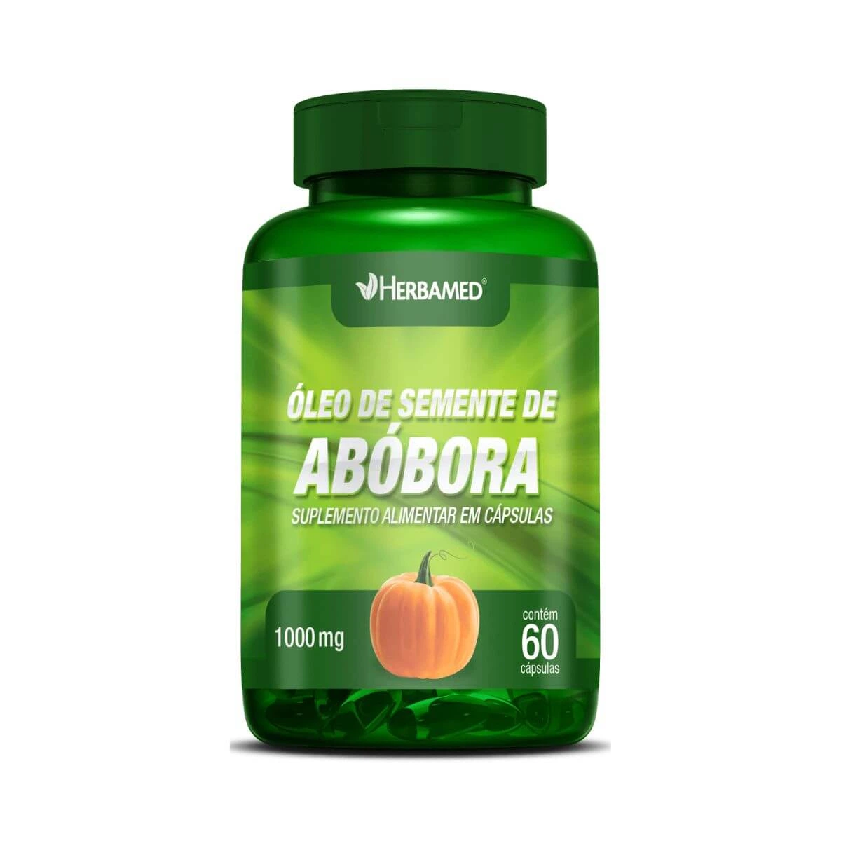 ÓLEO DE SEMENTE DE ABÓBORA 1000MG 60 CÁPSULAS - HERBAMED — Herbamed | Farmácia Resyla