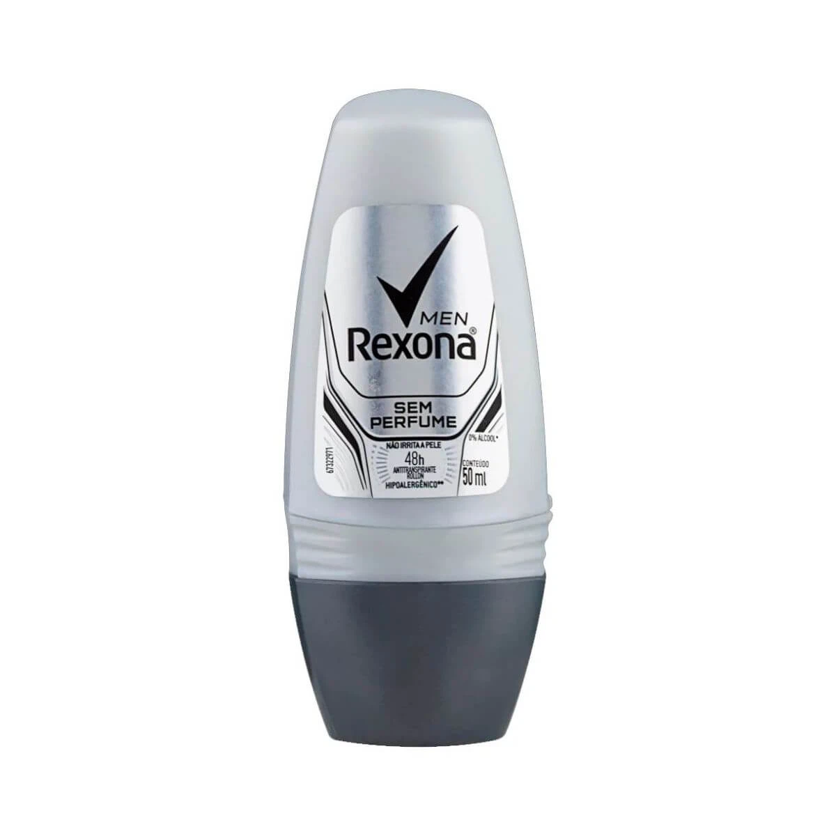 DESODORANTE ANTITRANSPIRANTE ROLLON REXONA MEN SEM PERFUME MASCULINO 50ML — Rexona | Farmácia Resyla