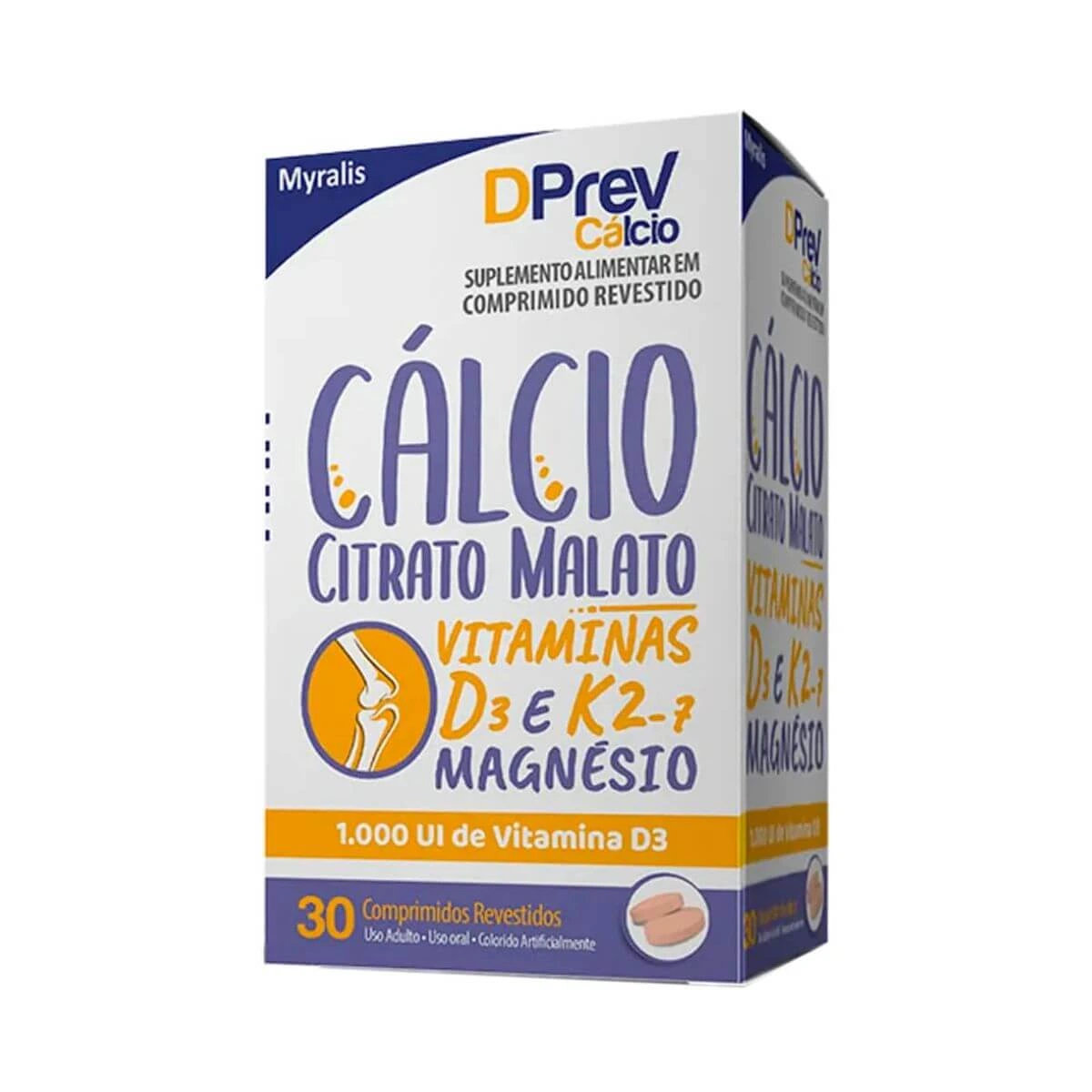 DPREV CÁLCIO 1.000UI 30CP - MYRALIS — Myralis | Farmácia Resyla