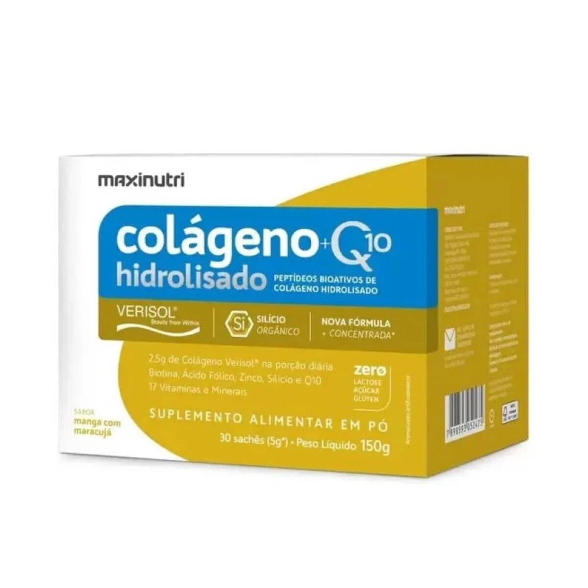 COLAGENO VERISOL + Q10 MANGA/MARAC 30SACHES 5G - MAXINUTRI — Maxinutri | Farmácia Resyla