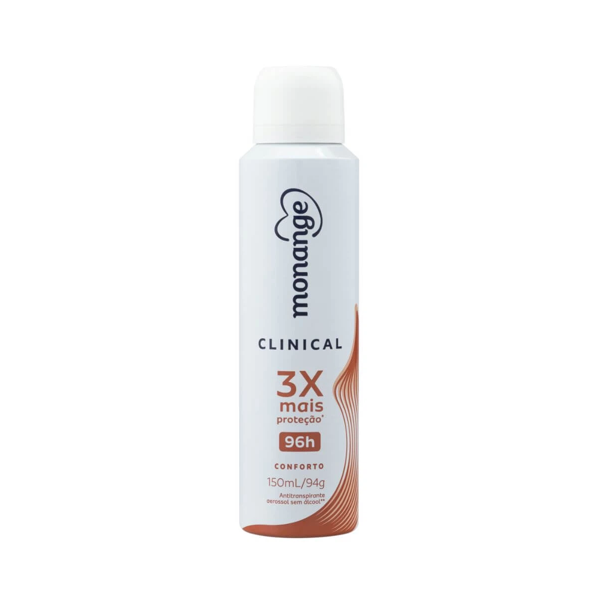 DESODORANTE ANTITRANSPIRANTE AEROSOL MONANGE CLINICAL CONFORTO FEMININO 150ML — Monange | Farmácia Resyla