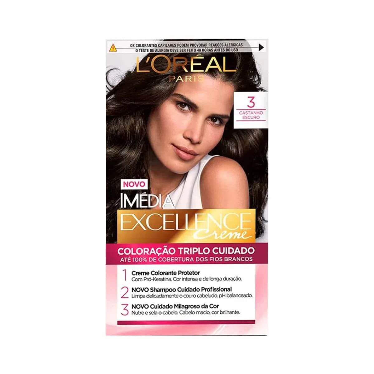 TINTA IMÉDIA EXCELLENCE 3.0 CASTANHO ESCURO — L'Oréal Paris Imédia Excellence | Farmácia Resyla
