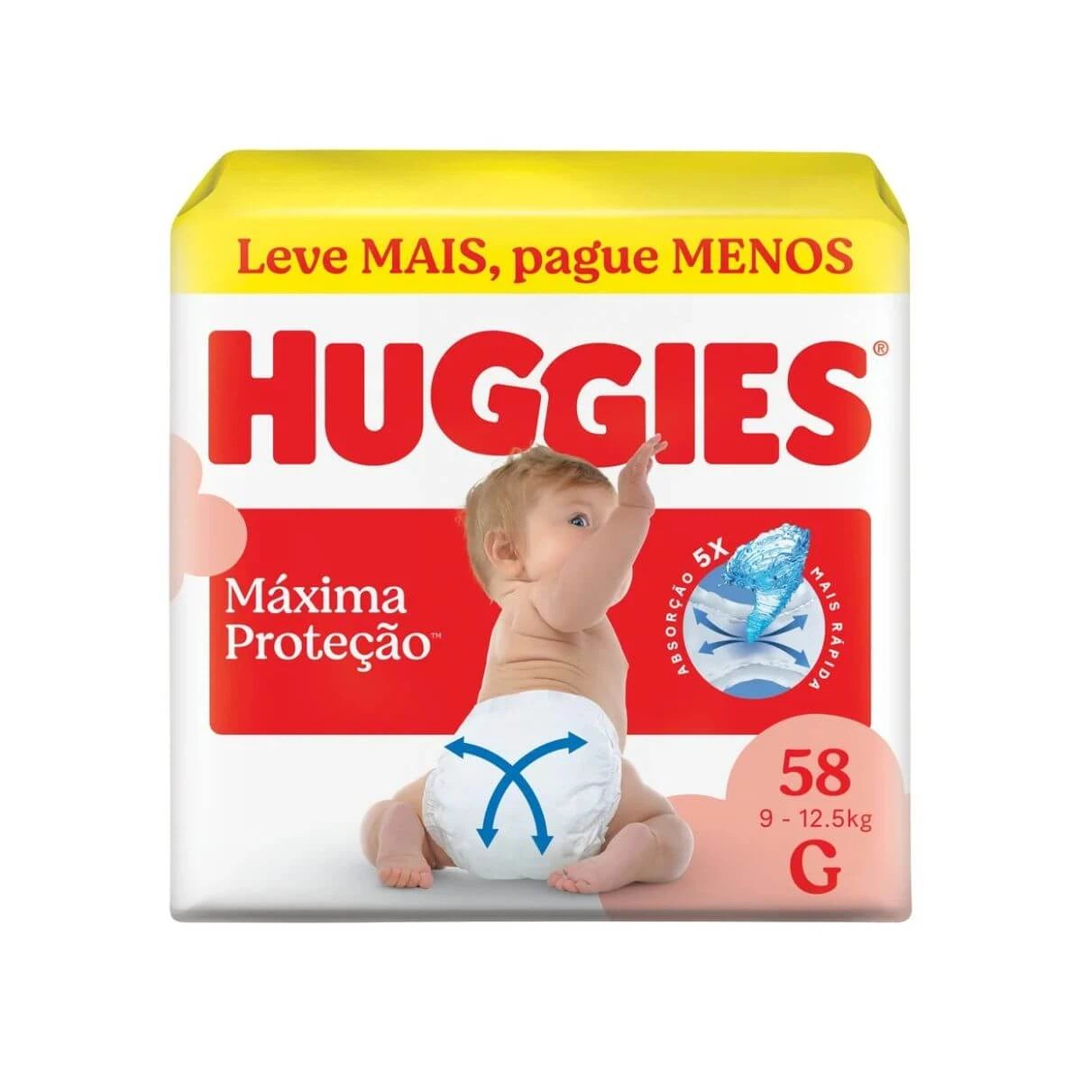 FRALDA HUGGIES SUPREME CARE HIPER G C/58UN — Huggies | Farmácia Resyla