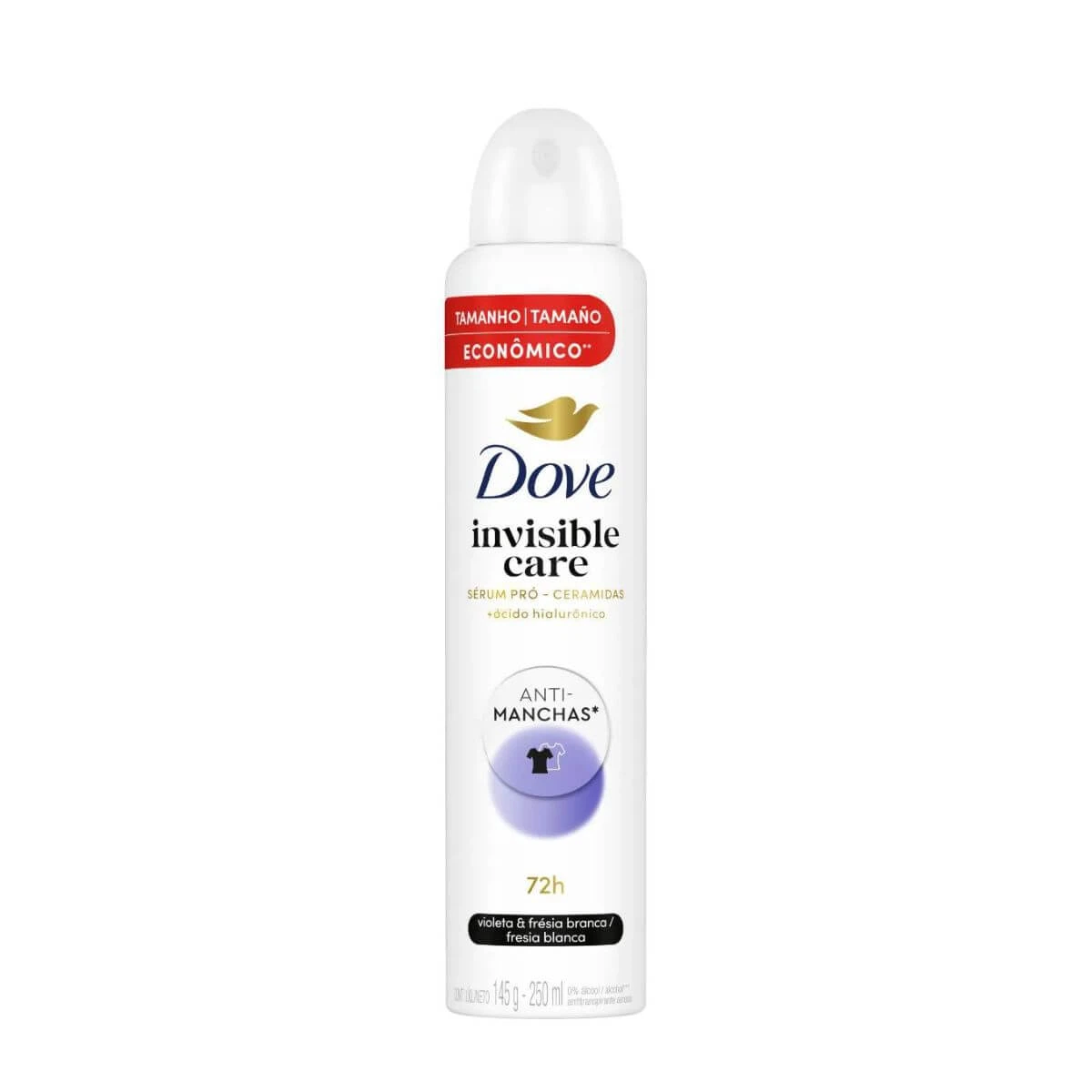DESODORANTE DOVE AERO FEM INVISIBLE DRY 250ML — Dove | Farmácia Resyla
