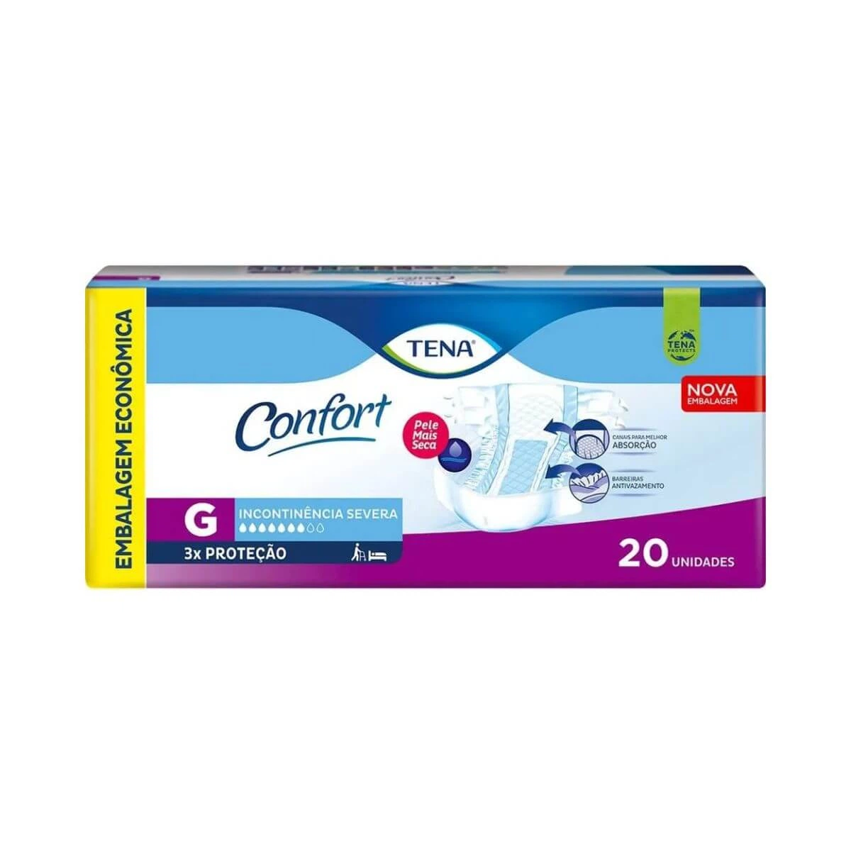 FRALDA GERIÁTRICA TENA CONFORT MEGA G C/20UN — Tena | Farmácia Resyla