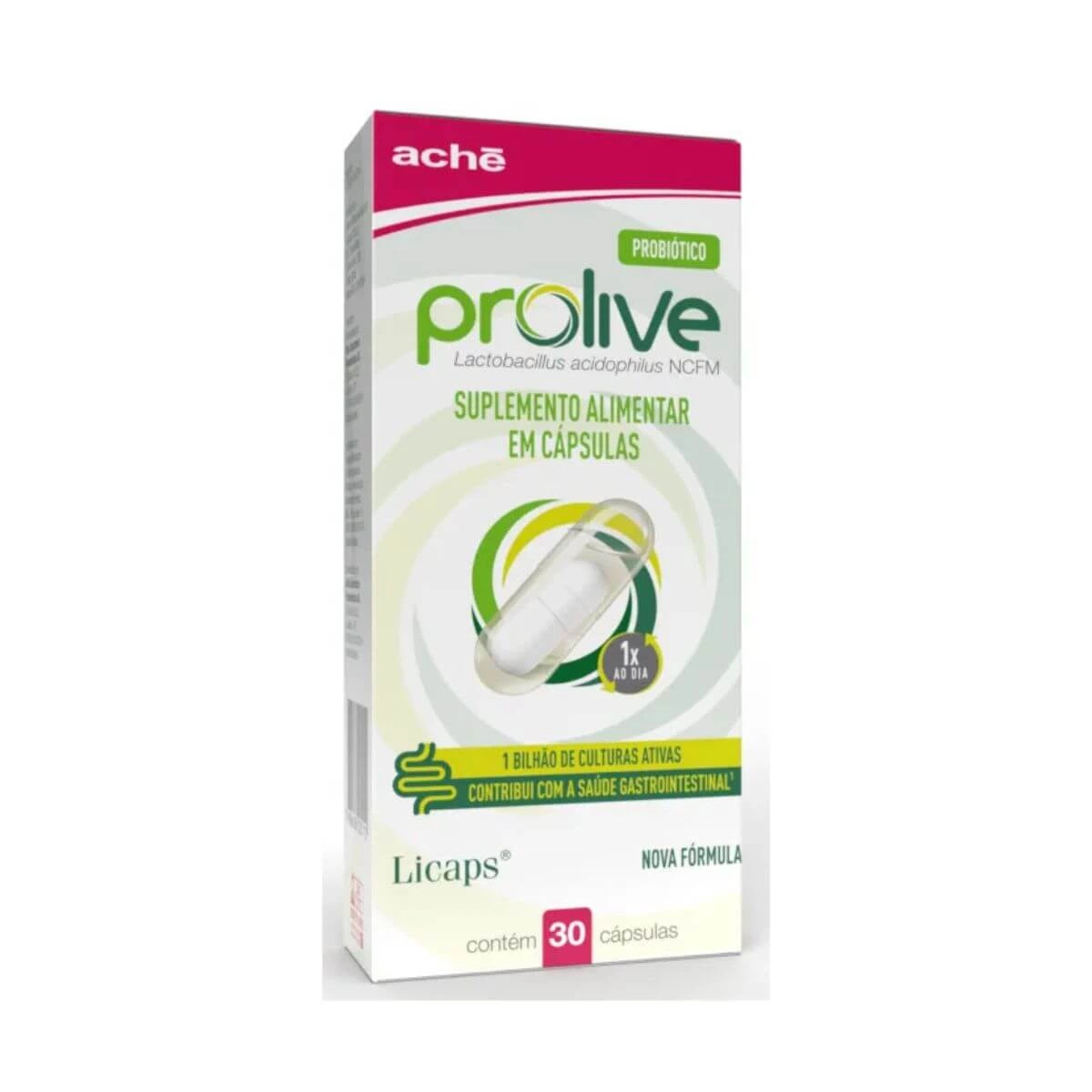 PROLIVE 55MG 30 CÁPSULAS - ACHE — Ache | Farmácia Resyla