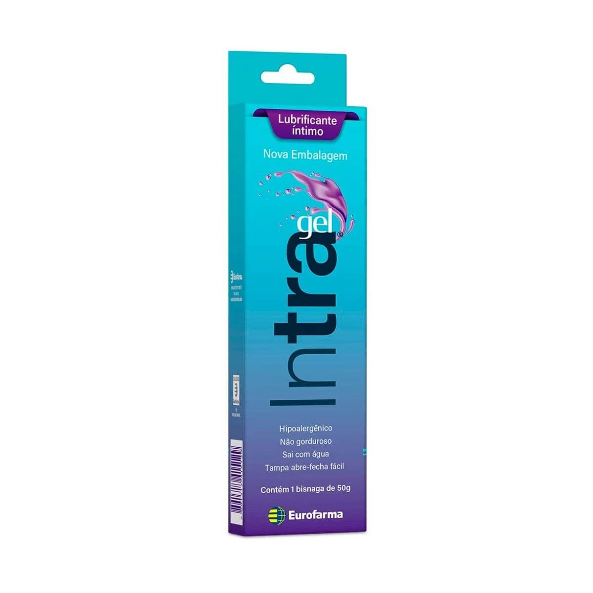 INTRA GEL LUBRIFICANTE ÍNTIMO BISNAGA 50G - EUROFARMA — Eurofarma | Farmácia Resyla