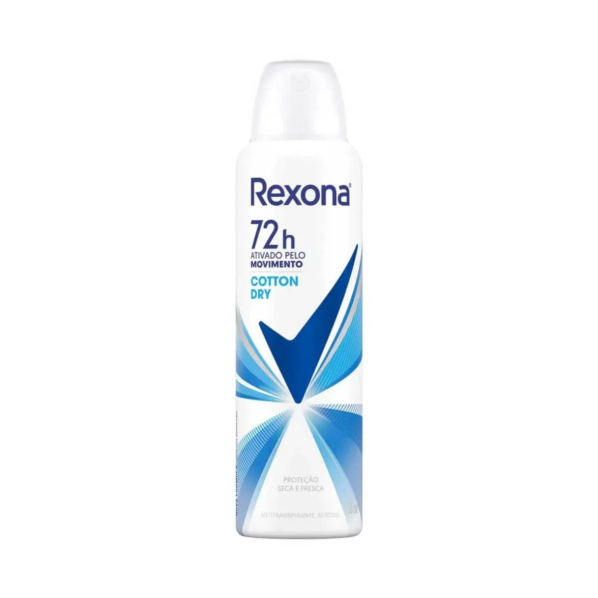 DESODORANTE ANTITRANSPIRANTE AEROSOL REXONA COTTON DRY FEMININO 150ML — Rexona | Farmácia Resyla