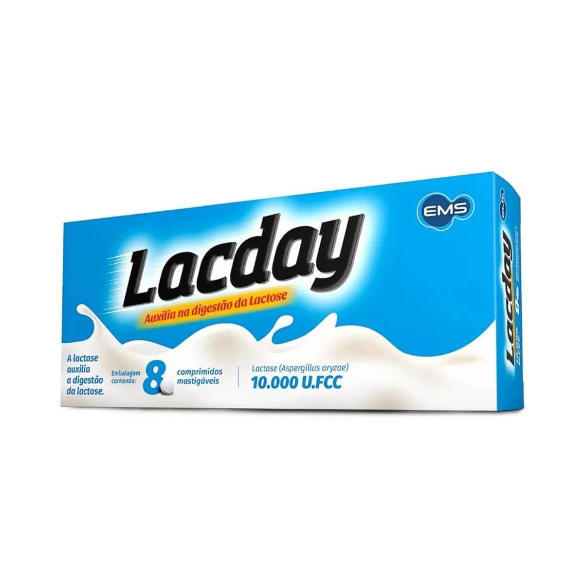 LACDAY 8 COMPRIMIDOS MASTIGÁVEIS - EMS — EMS | Farmácia Resyla