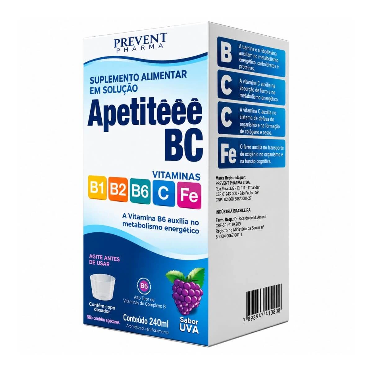 APETITEEE BC 240ML - PREVENT PHARMA — Prevent Pharma | Farmácia Resyla