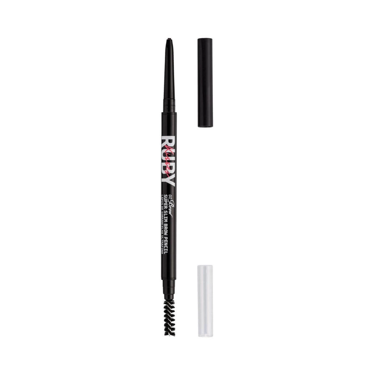 LÁPIS DE SOBRANCELHA RUBY KISSES ULTRAFINO BLACK BROWN COM ESCOVINHA — Ruby Kisses | Farmácia Resyla