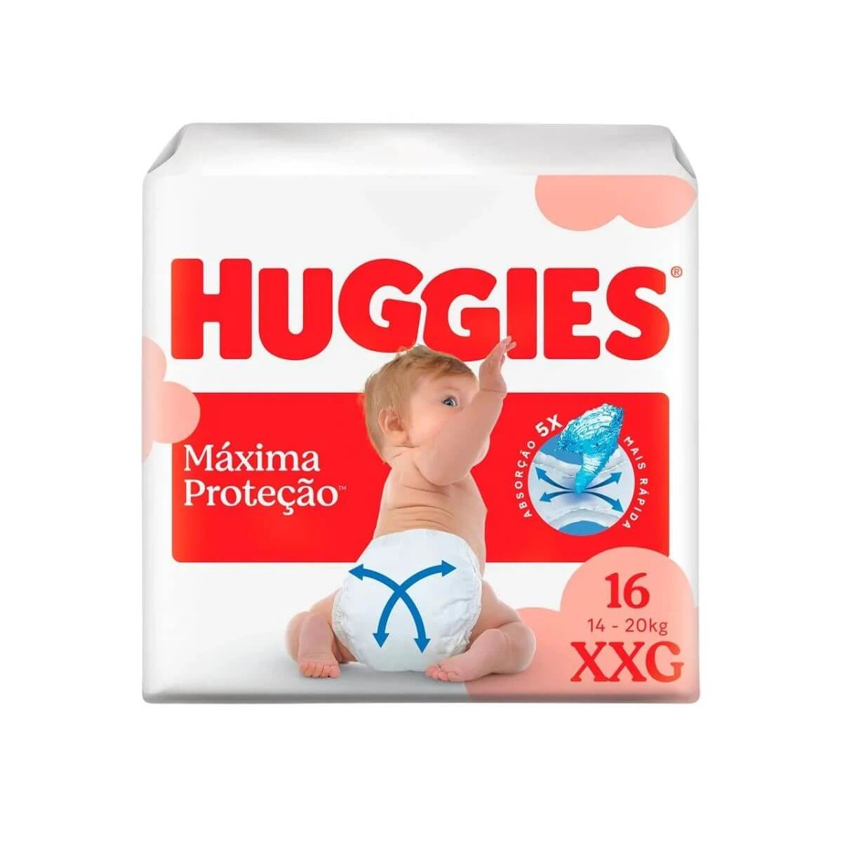 FRALDA HUGGIES SUPREME CARE JUMBO XXG C/16UN — Huggies | Farmácia Resyla