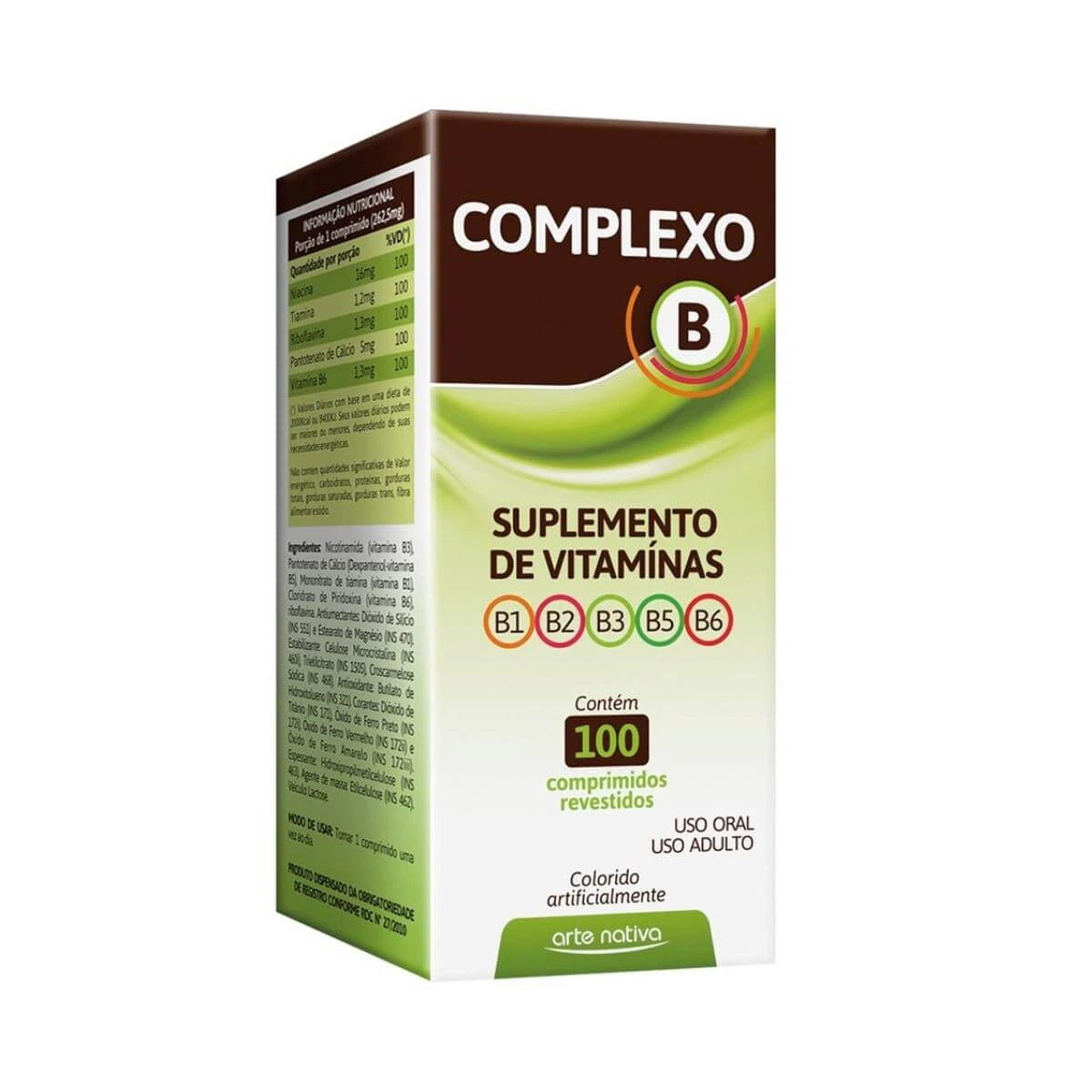 COMPLEXO B 100CP - ARTE NATIVA — Arte Nativa | Farmácia Resyla