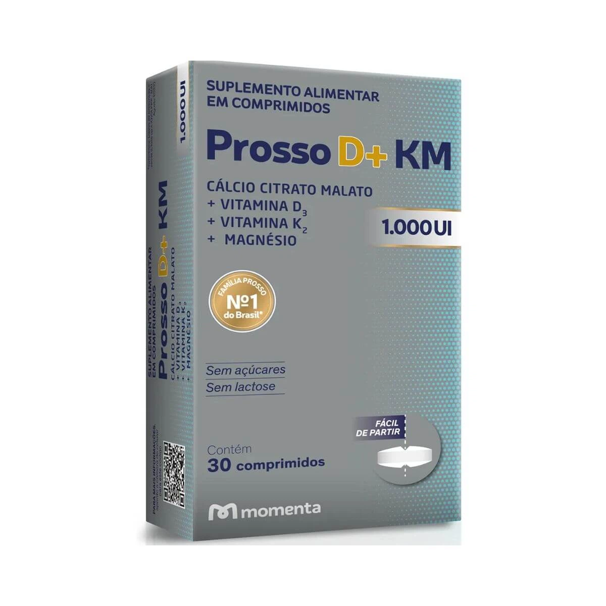 PROSSO D+ KM 1000UI 30 CP - MOMENTA — Momenta | Farmácia Resyla