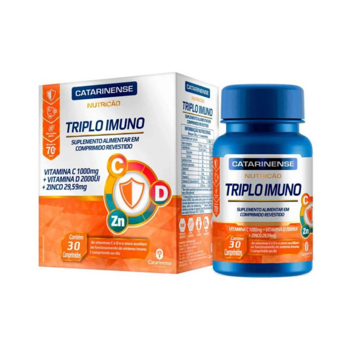 TRIPLO IMUNO 30CP - CATARINENSE — Catarinense | Farmácia Resyla