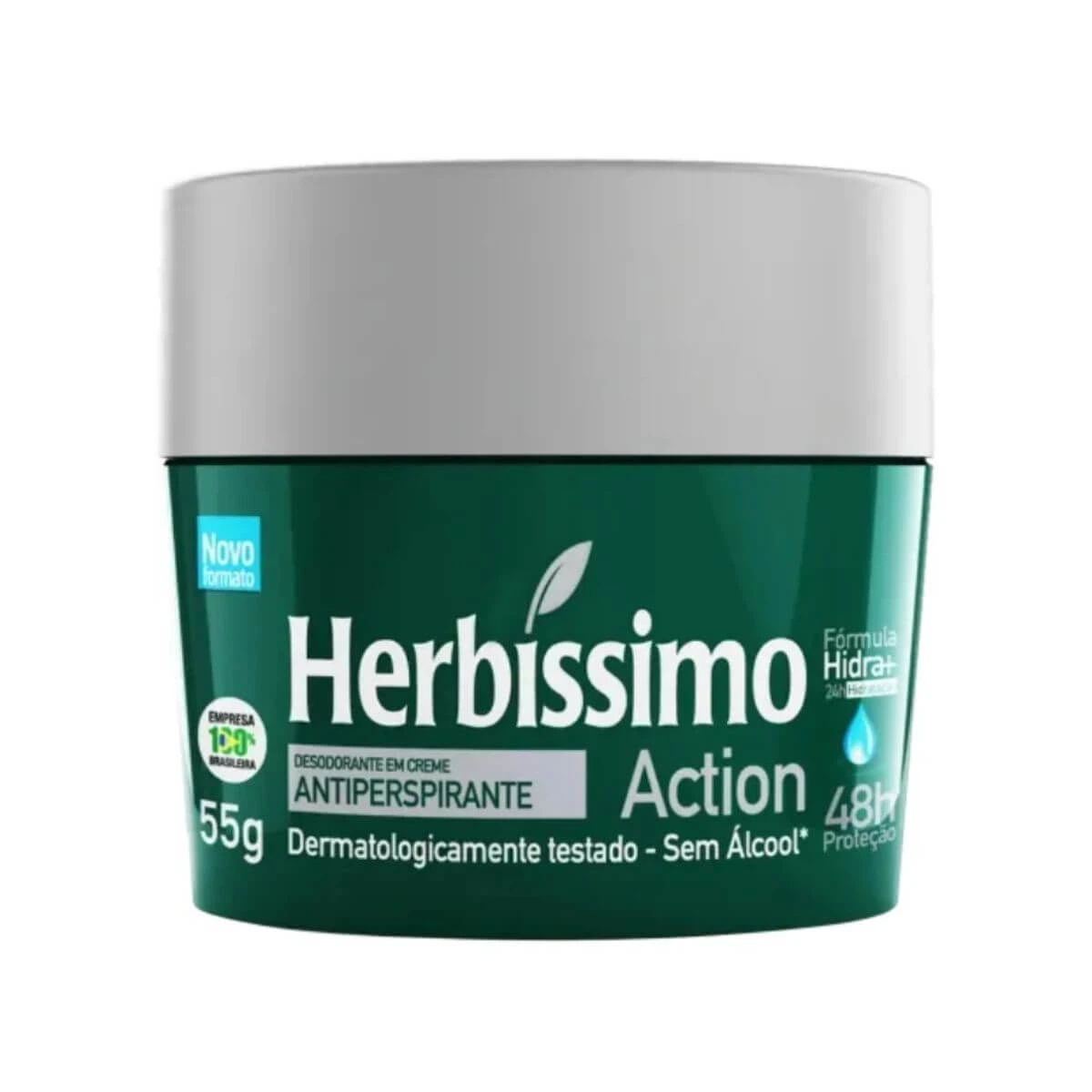 DESODORANTE ANTITRANSPIRANTE CREME HERBÍSSIMO ACTION 55G — Herbíssimo | Farmácia Resyla