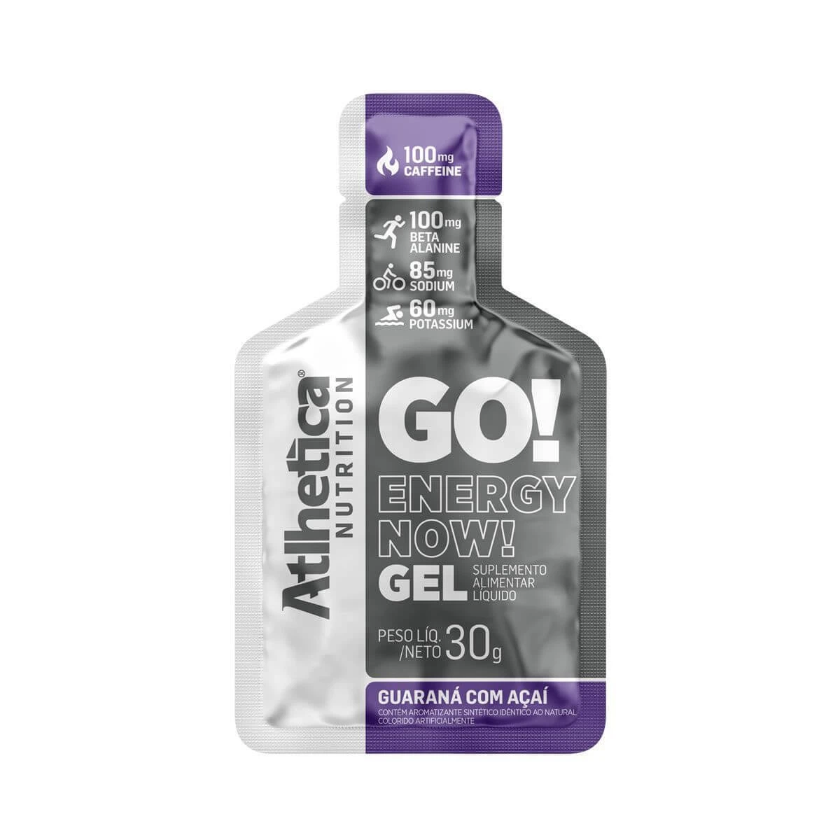 GO ENERGY NOW GEL SABOR GUARANÁ E AÇAÍ ATLHETICA SACHÊ 30G — Atlhetica Nutrition | Farmácia Resyla