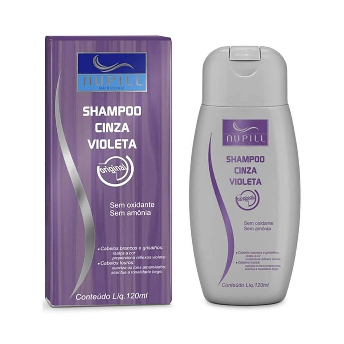 SHAMPOO NUPILL CINZA VIOLETA 120ML — Nupill | Farmácia Resyla