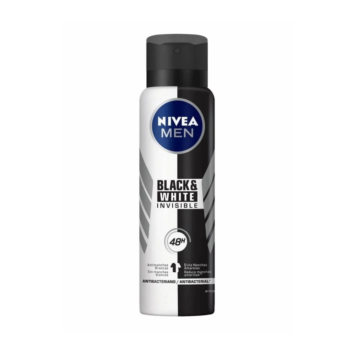 DESODORANTE ANTITRANSPIRANTE AEROSOL NIVEA INVISIBLE BLACK & WHITE MASCULINO 150ML — Nivea | Farmácia Resyla