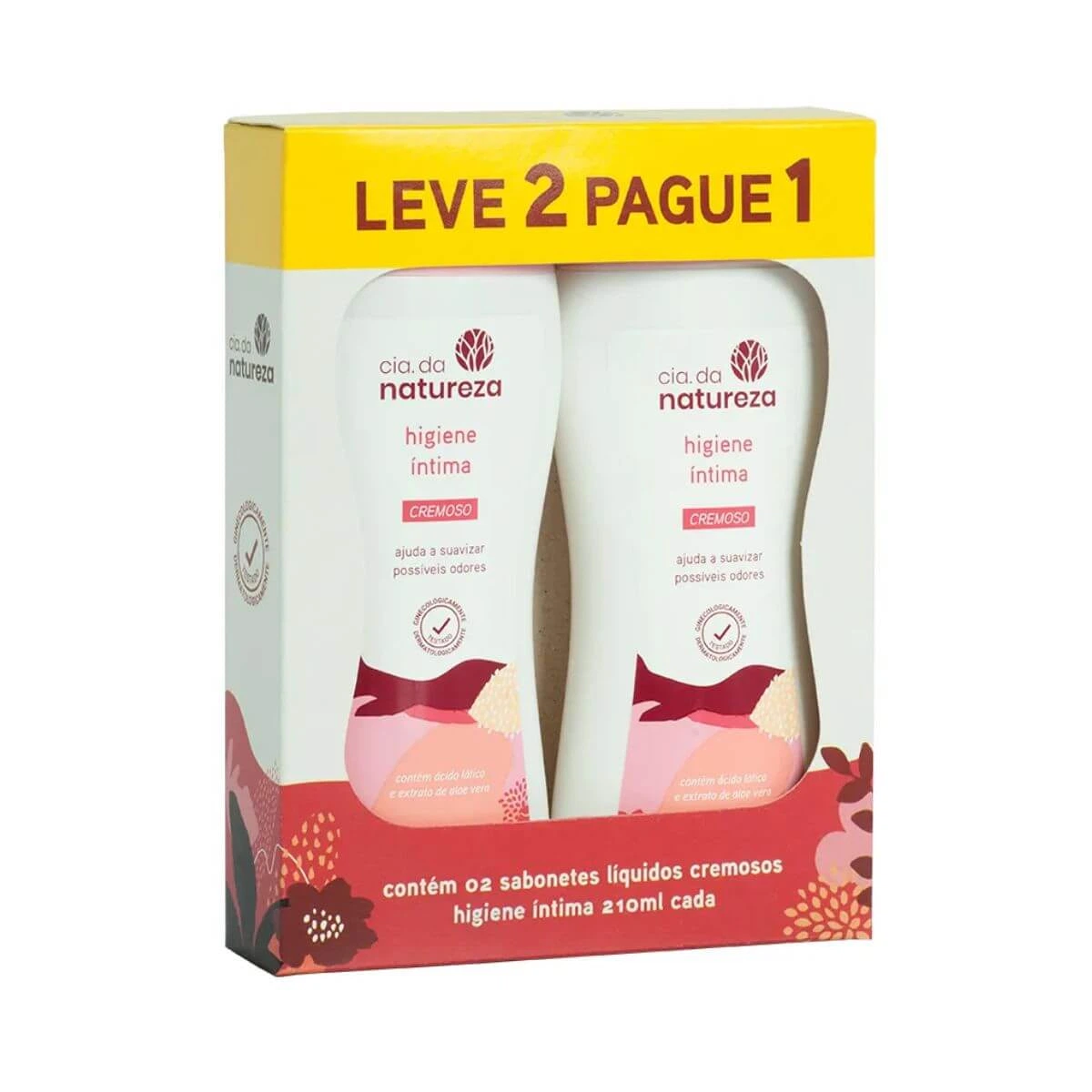 KIT SABONETE ÍNTIMO CIA DA NATUREZA CREMOSO 2UN 210ML — Cia da Natureza | Farmácia Resyla