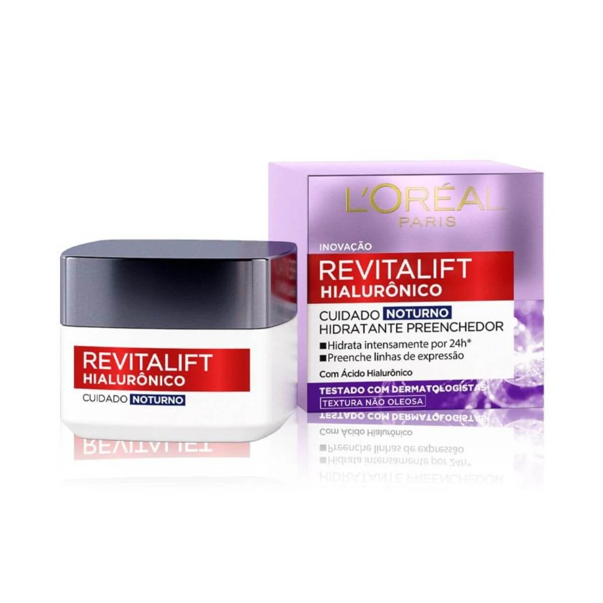 CREME FACIAL ANTI-IDADE L'ORÉAL PARIS REVITALIFT HIALURÔNICO NOTURNO 49G — L'Oréal Paris | Farmácia Resyla