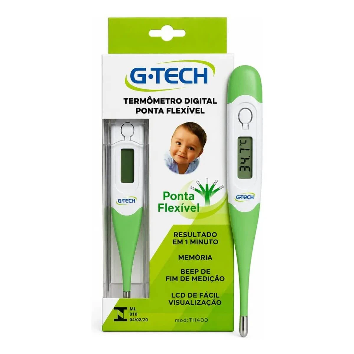 TERMOMETRO DIGITAL PONTA FLEXIVEL MULTI-HC149 — G-TECH | Farmácia Resyla