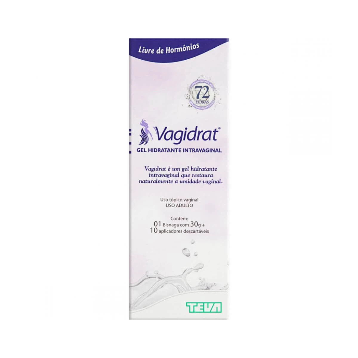 GEL HIDRATANTE INTRAVAGINAL VAGIDRAT BISNAGA 30G + 10 APLICADORES - TEVA — Teva | Farmácia Resyla