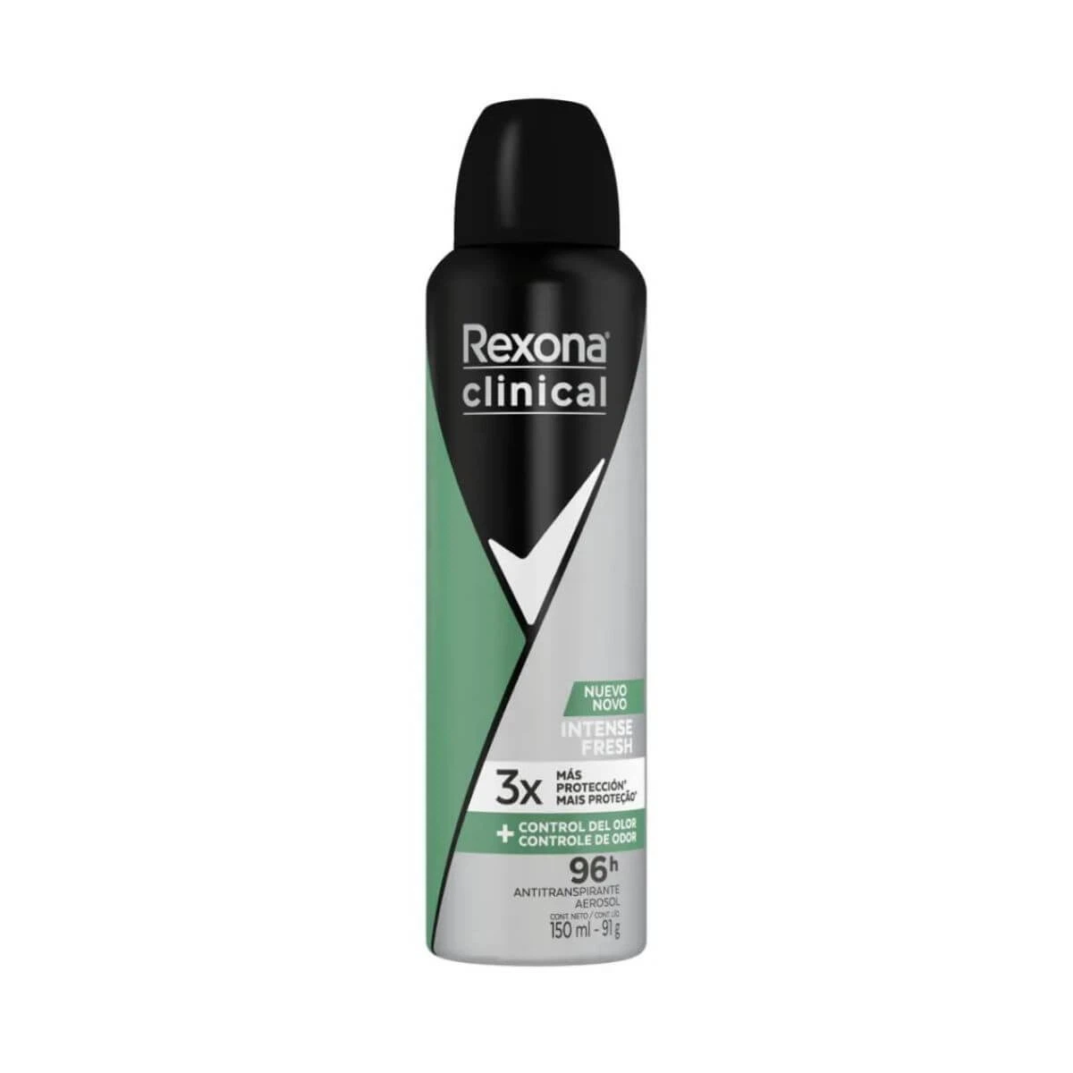 DESODORANTE ANTITRANSPIRANTE AEROSOL REXONA CLINICAL INTENSE FRESH MASCULINO 150ML — Rexona | Farmácia Resyla