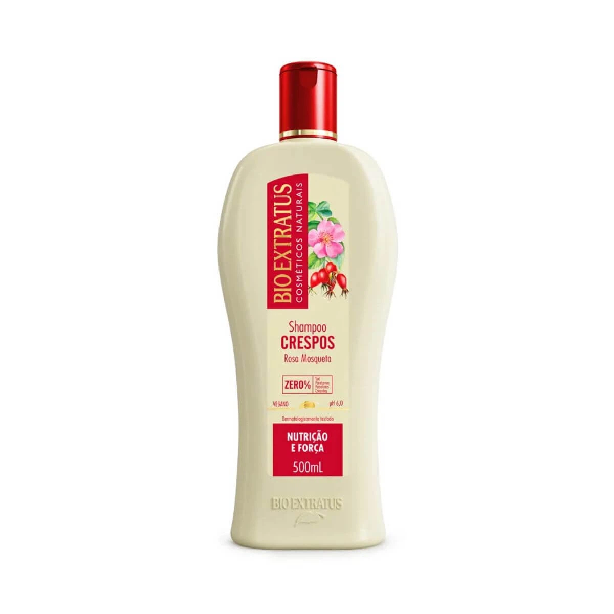 SHAMPOO CRESPOS ROSA MOSQUETA 500ML - BIO EXTRATUS — Bio Extratus | Farmácia Resyla