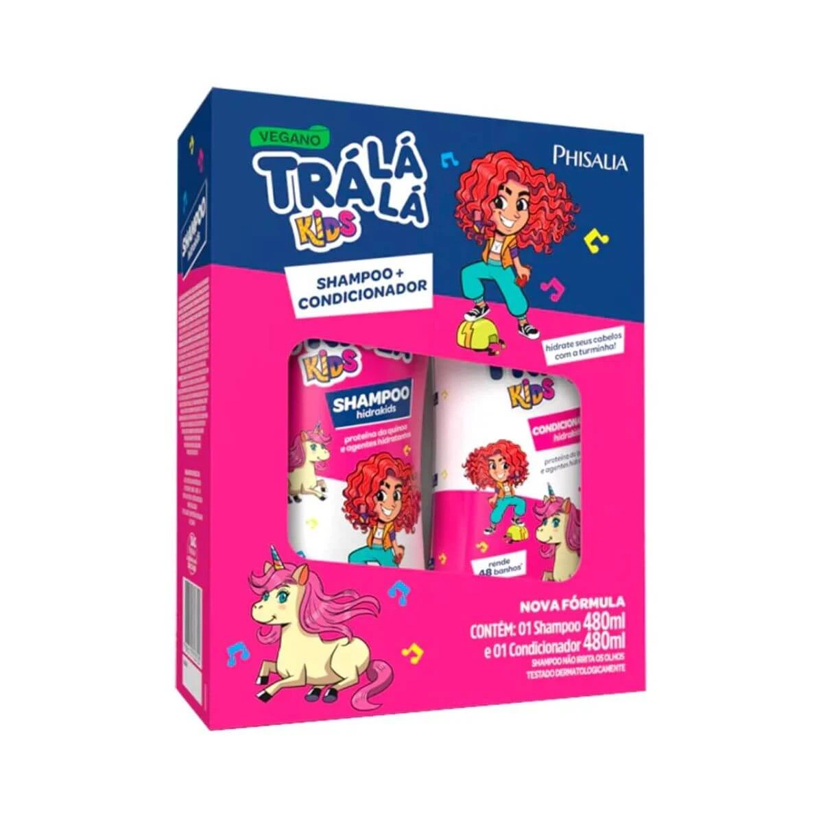 KIT TRÁ LÁ LÁ HIDRAKIDS SHAMPOO + CONDICIONADOR 480ML — Trá Lá Lá Baby | Farmácia Resyla