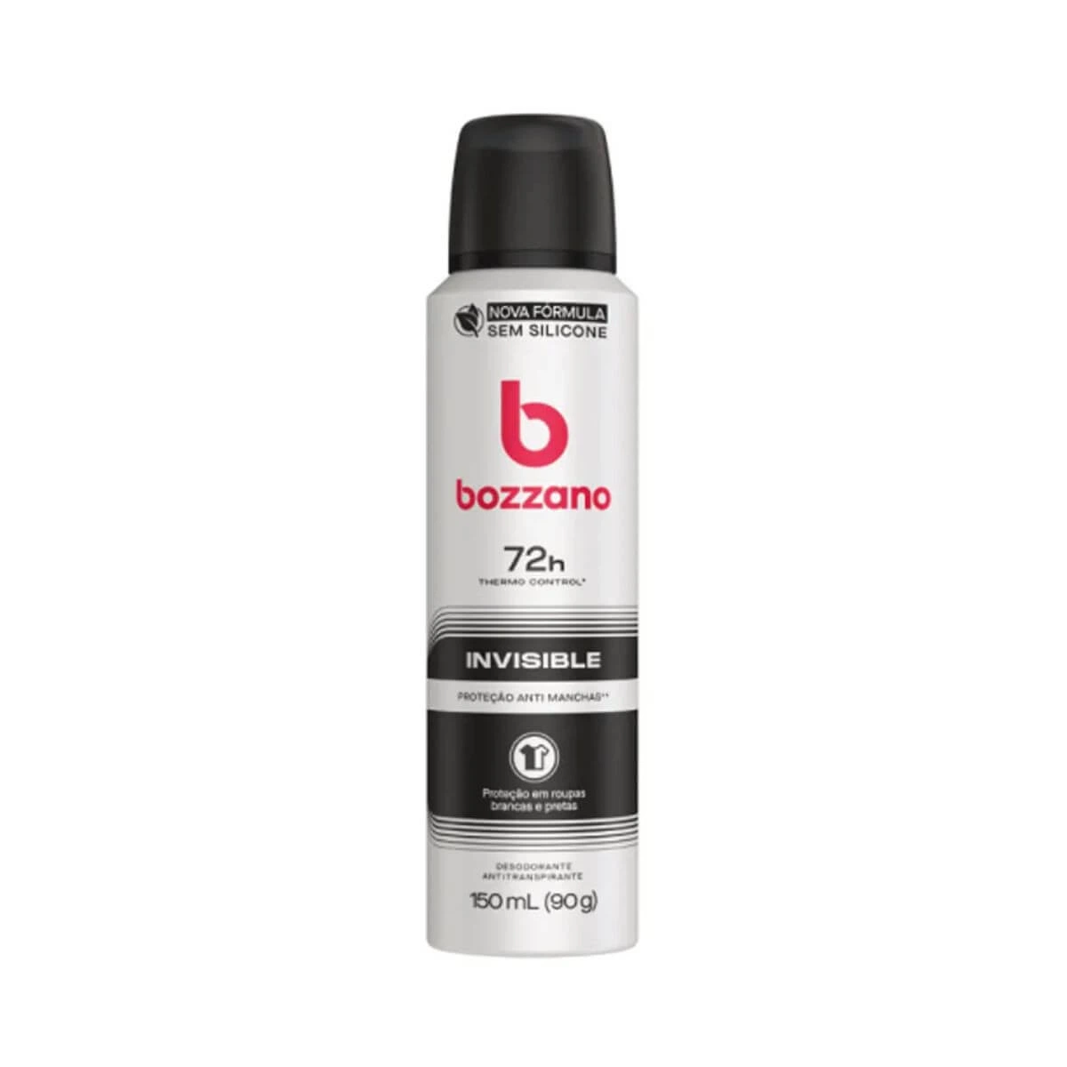 DESODORANTE ANTITRANSPIRANTE AEROSOL BOZZANO INVISIBLE MASCULINO 150ML — Bozzano | Farmácia Resyla