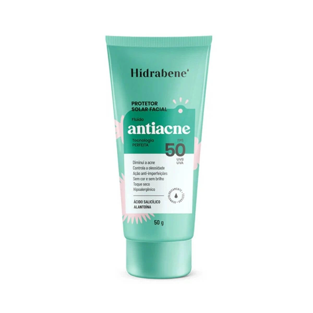 PROTETOR SOLAR HIDRABENE FPS50 ANTIACNE 50G — Hidrabene | Farmácia Resyla