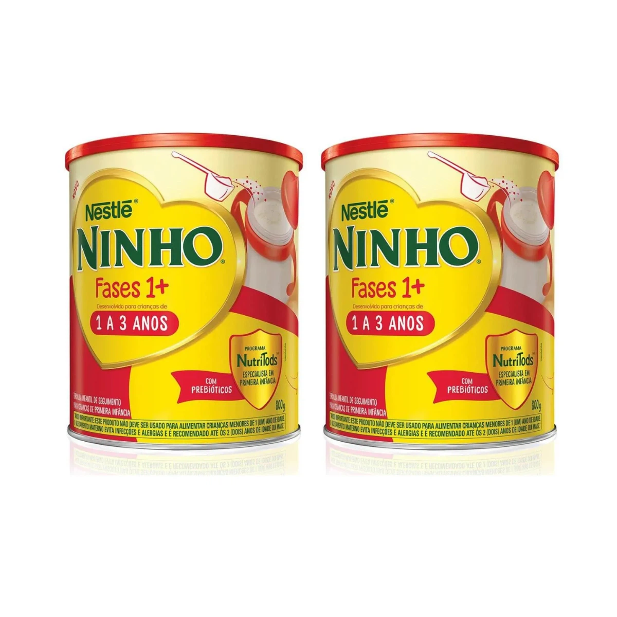 KIT PROMOCIONAL - 2 NINHO FASES 1+ COMPOSTO LÁCTEO 1 A 3 ANOS 800G — | Farmácia Resyla