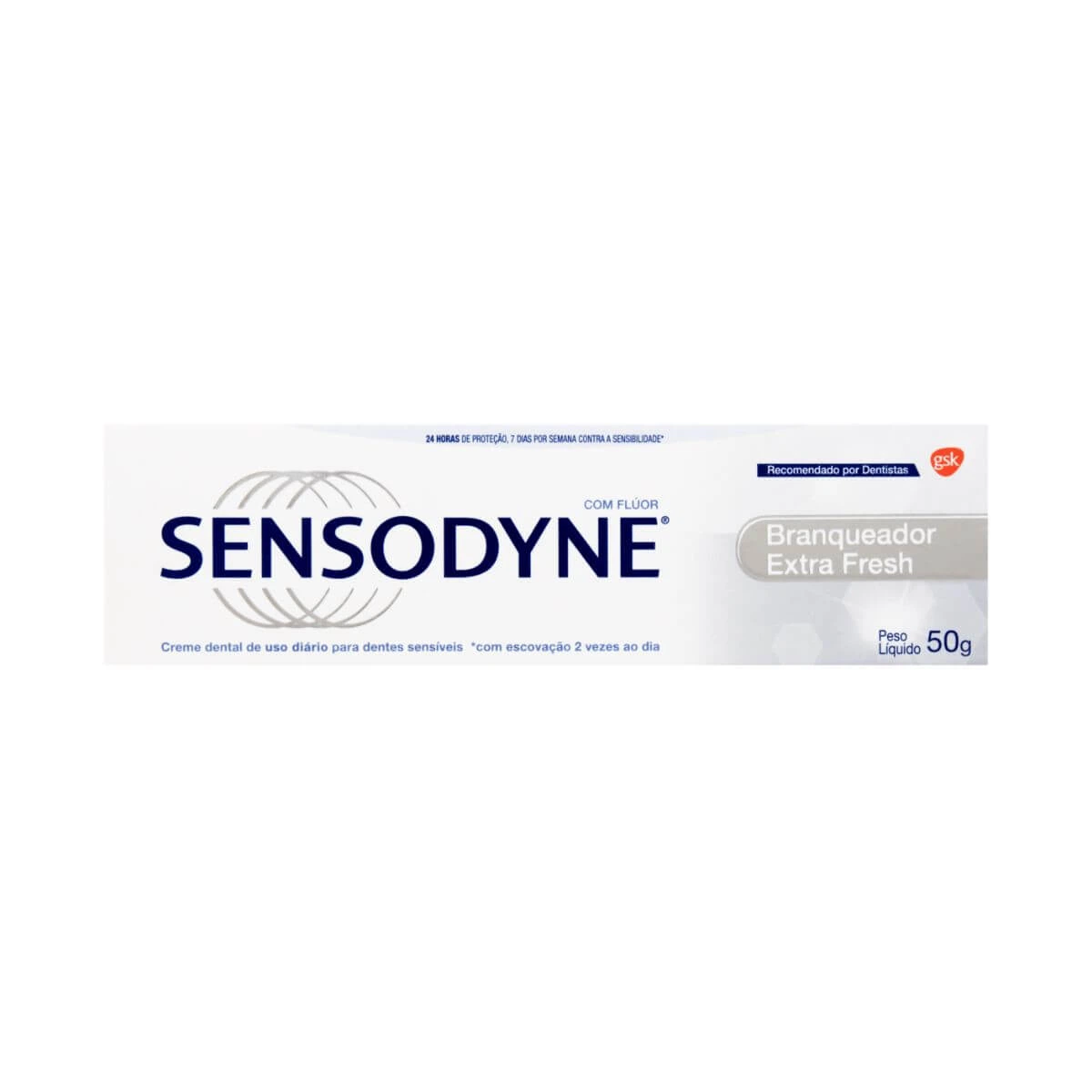PASTA DE DENTE SENSODYNE BRANQUEADOR EXTRA FRESH 50G — Sensodyne | Farmácia Resyla
