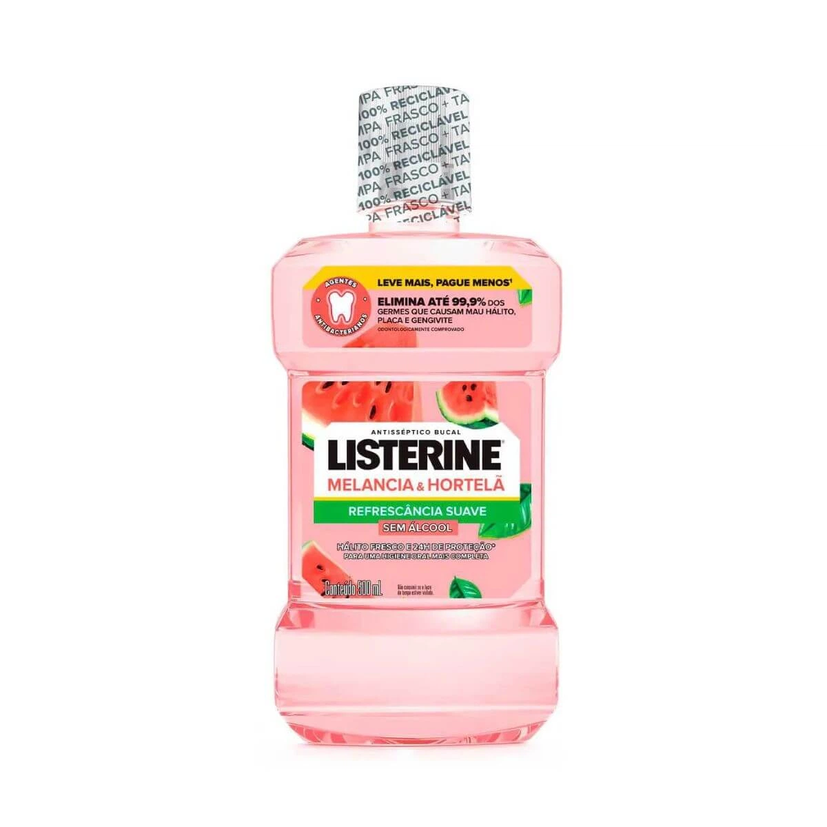 ENXAGUANTE BUCAL LISTERINE MELANCIA E HORTELÃ 250ML — Listerine | Farmácia Resyla