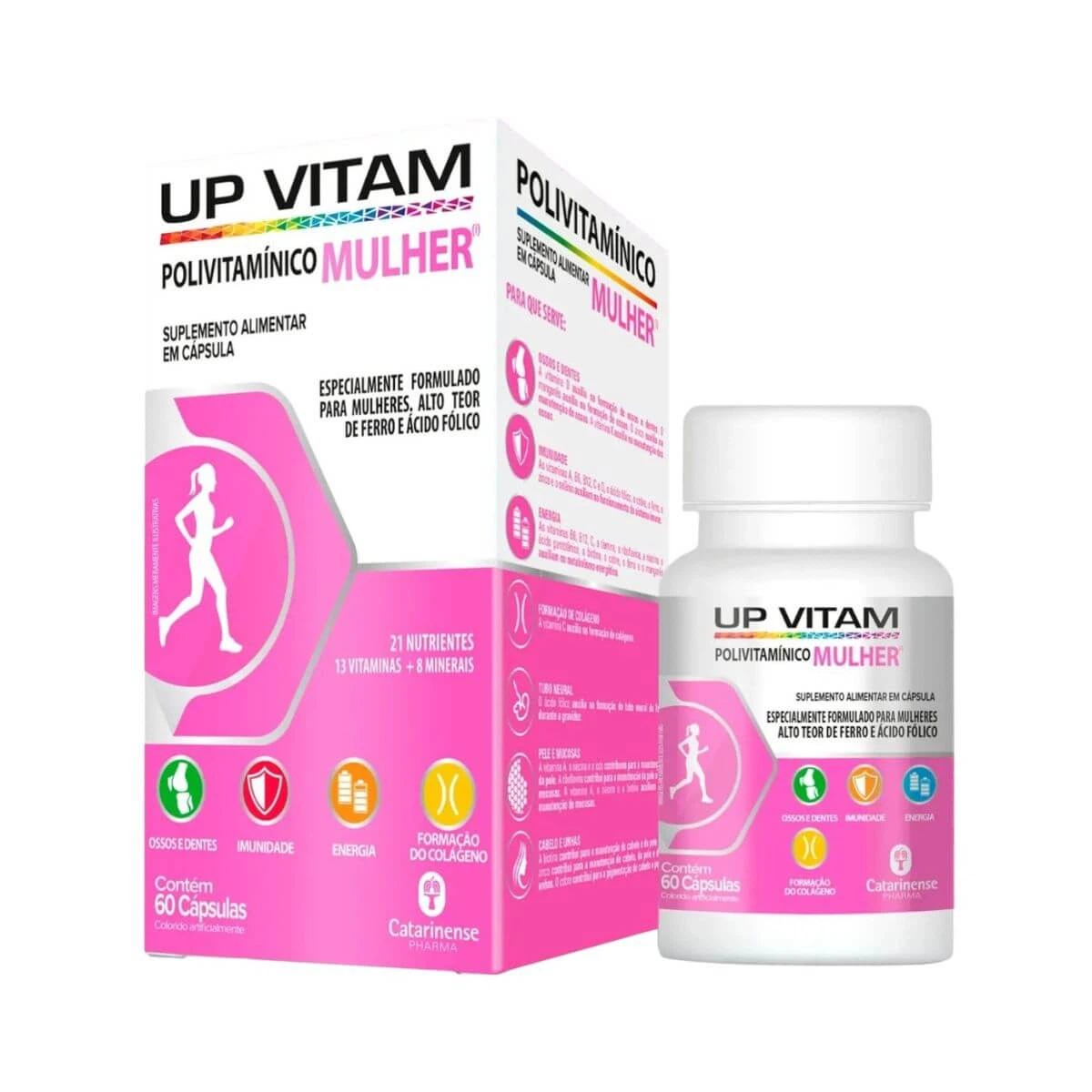 UP VITAM MULHER 60 CÁPSULAS - CATARINENSE — Catarinense | Farmácia Resyla