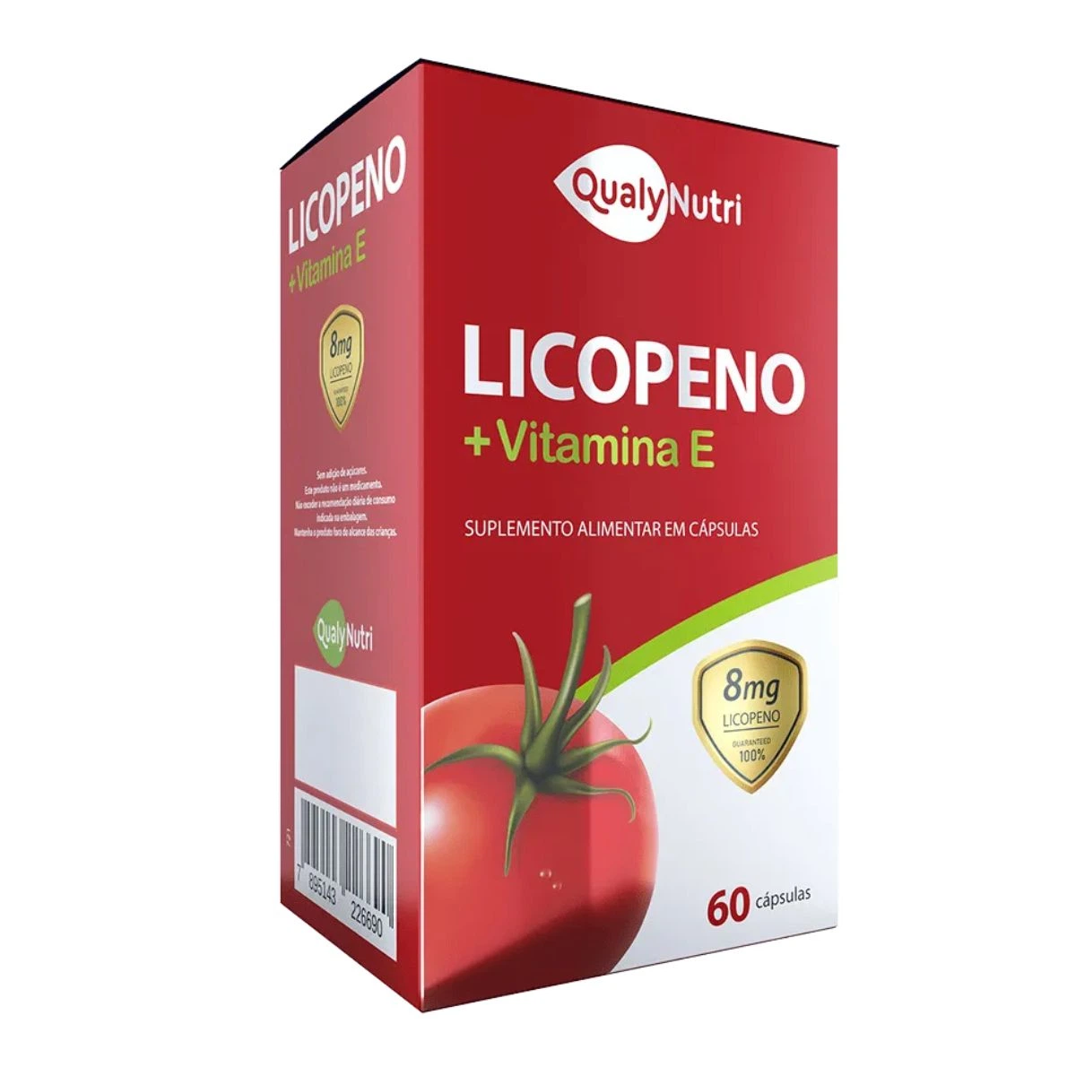 LICOPENO + VITAMINA E 500MG 60CAPS - QUALY NUTRI — Qualy Nutri | Farmácia Resyla