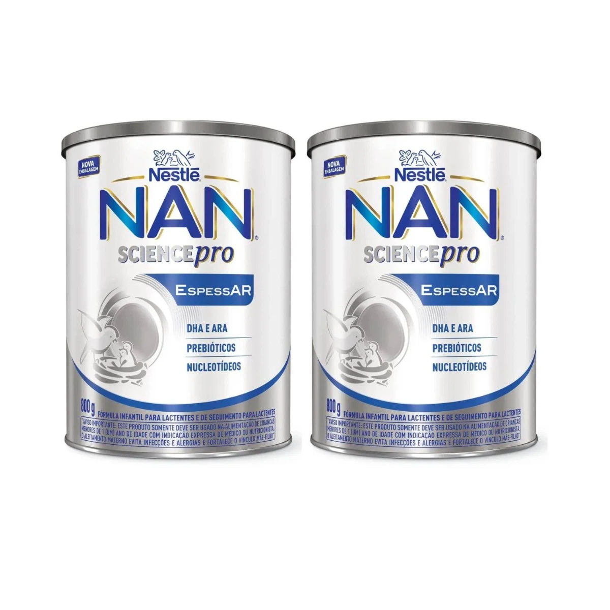 KIT PROMOCIONAL - 2 NAN ESPESSAR FÓRMULA INFANTIL 0 A 12 MESES 800G — | Farmácia Resyla