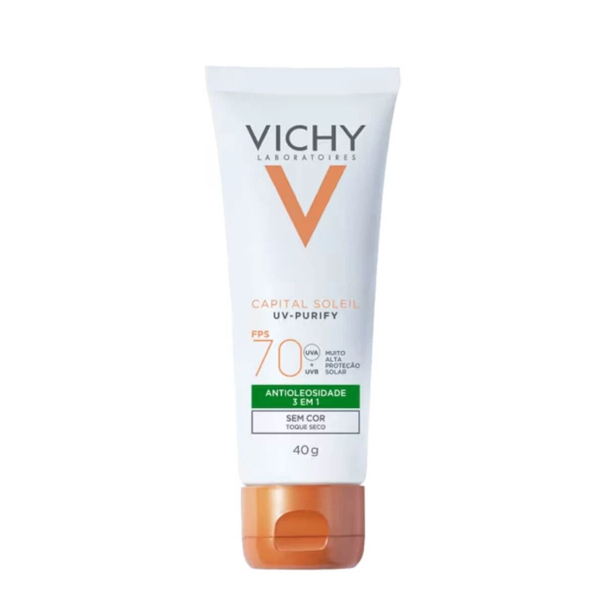 PROTETOR FACIAL VICHY CP UV-PURIFY FPS70 S/COR 40G — Vichy | Farmácia Resyla